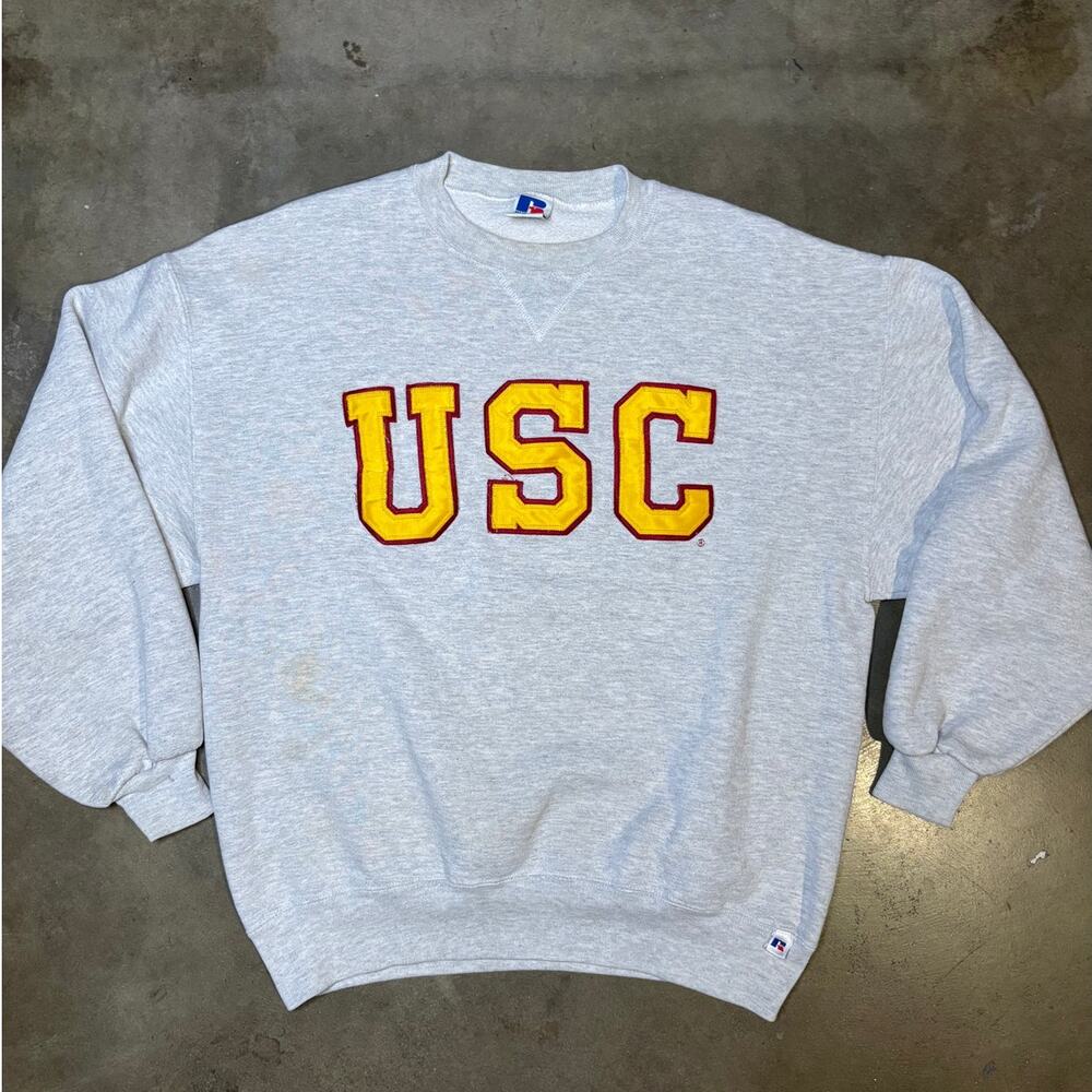 VTG 90's USC Trojans Russell Athletic Sweater Men's L